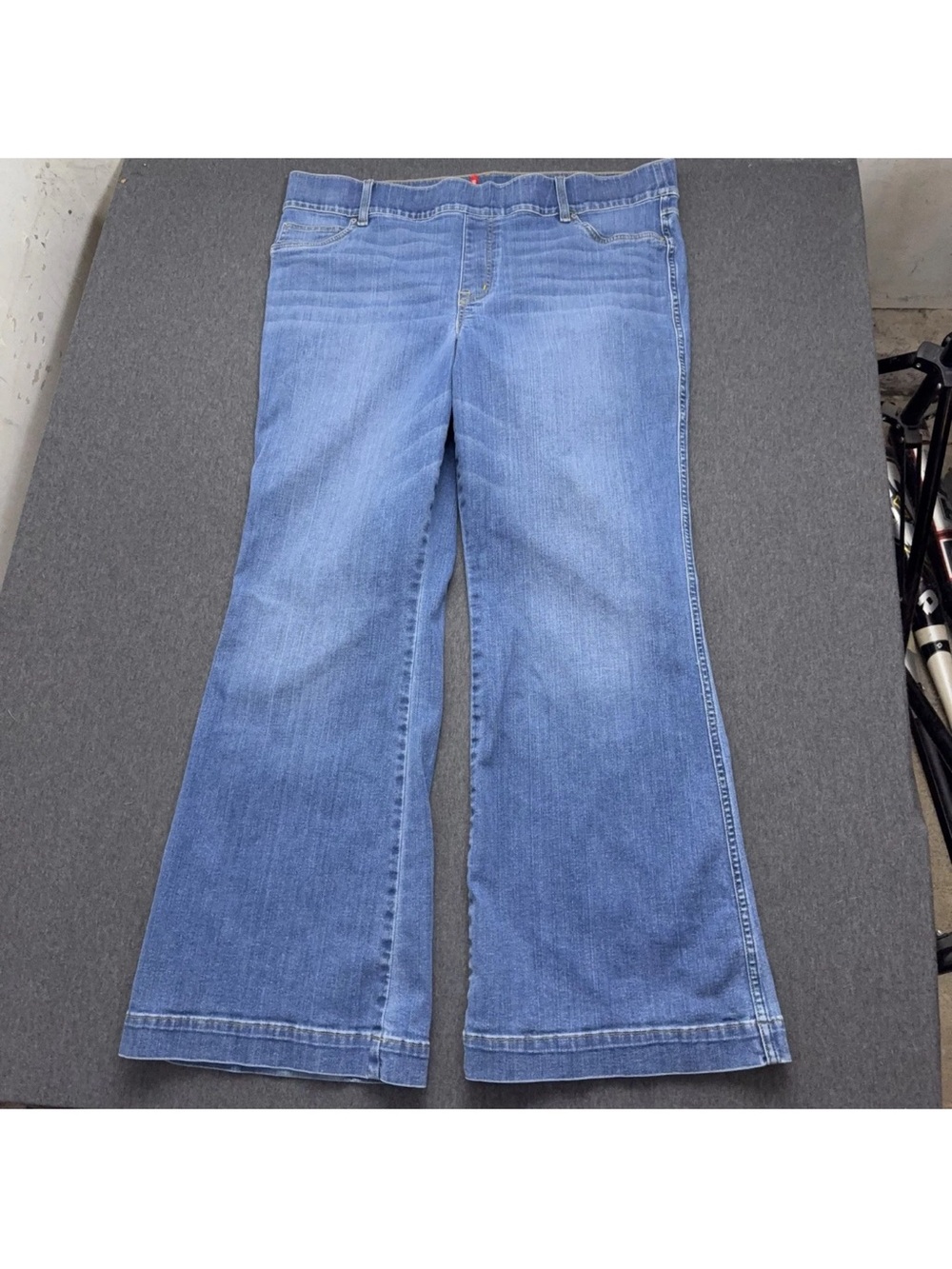 Spanx Women's Light Blue Flare Leg Jeans